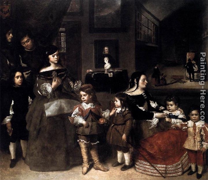 Juan Bautista Martinez del Mazo The Artist's Family